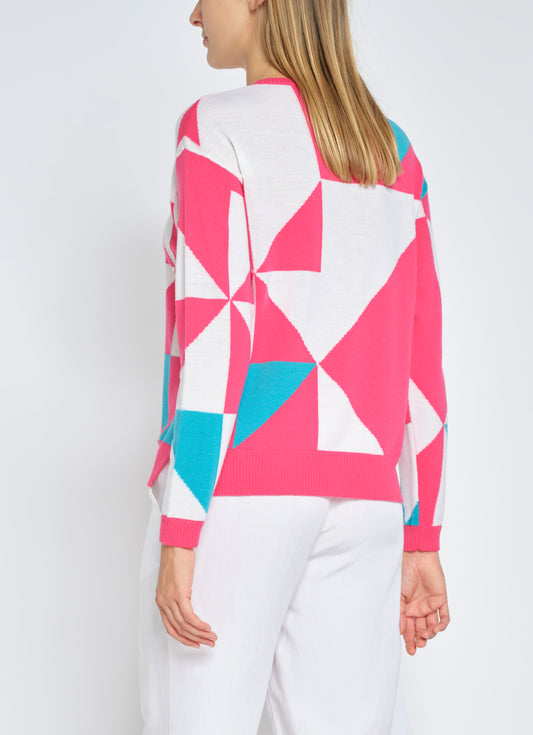 leichter Pullover mit Muster