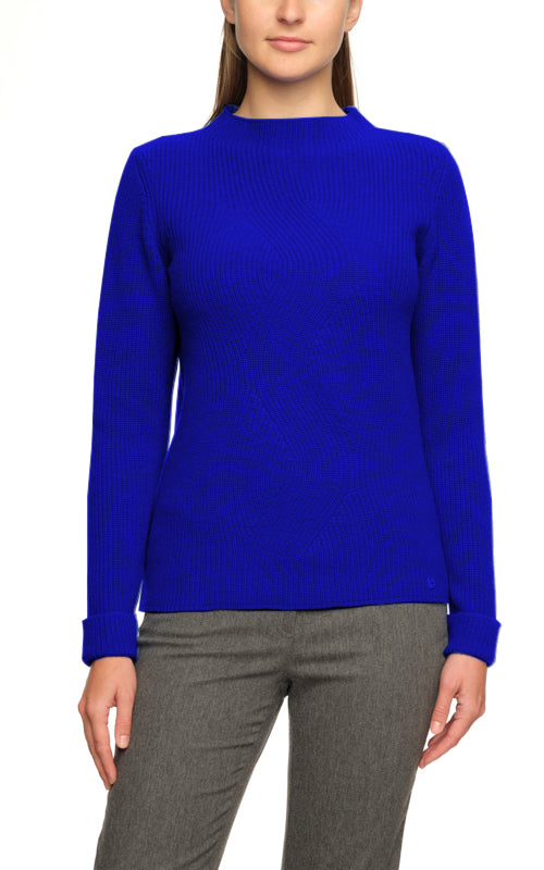 Basic-Pulli mit Strukturmuster