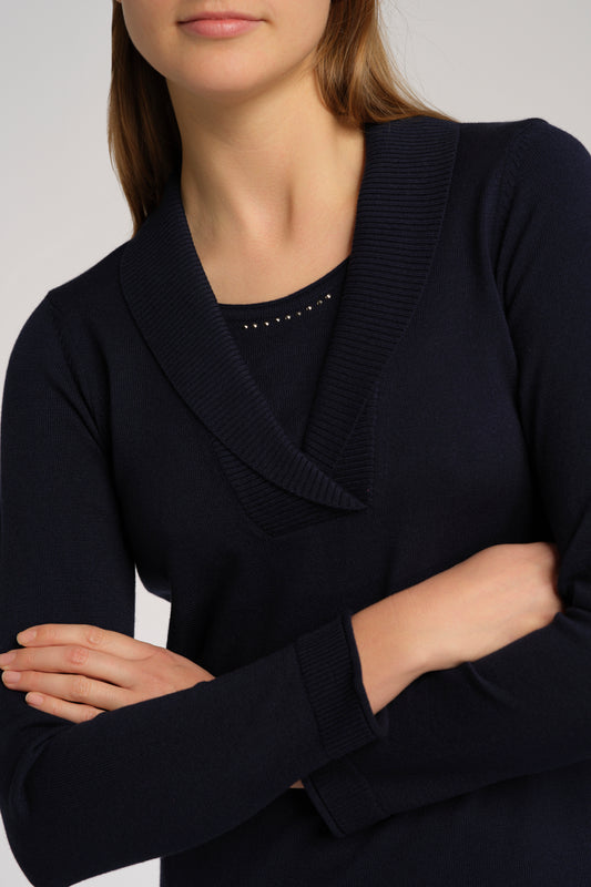 Pullover in Two in One Optik