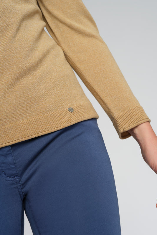 Basic Pullover mit Rollkragen