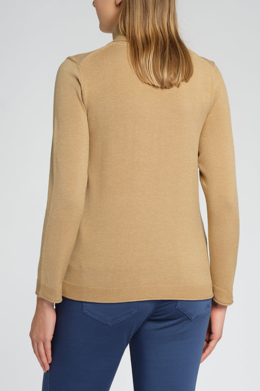 Basic Pullover mit Rollkragen