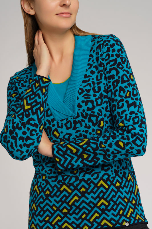 Pullover mit Schalkragen