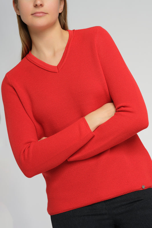 Pullover mit Strukturmuster