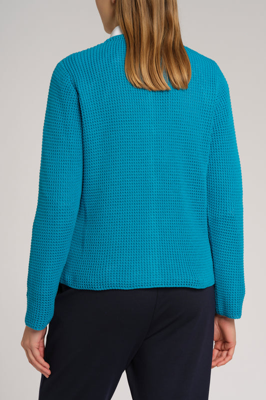 Strukturstrickjacke