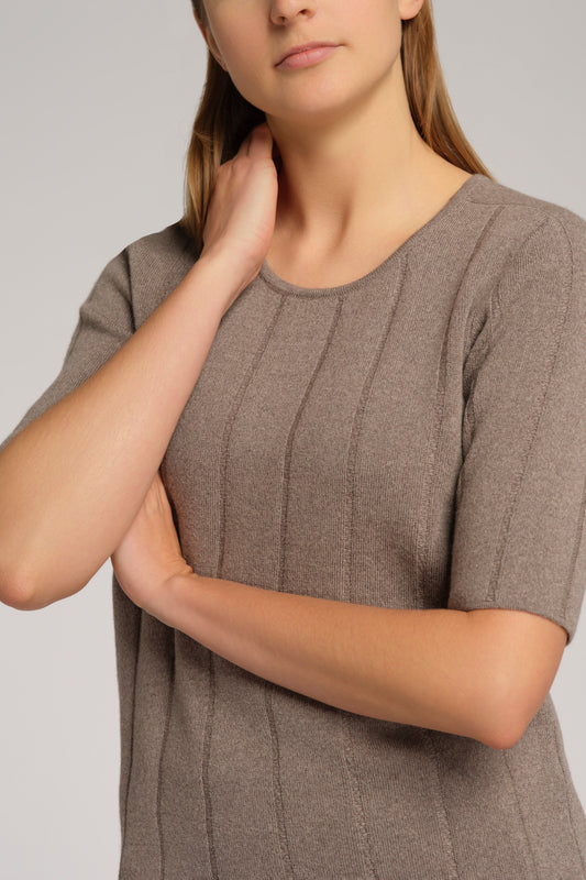 Rundhals T-Shirt mit 100% Merinowolle