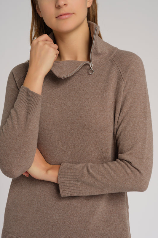 Pullover mit Reißverschluss