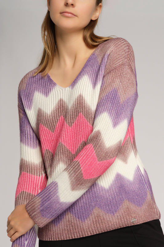 V-Neck Pulli meliert
