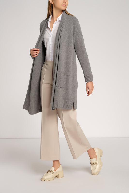 Strickjacke aus Cashmere und Merinowolle