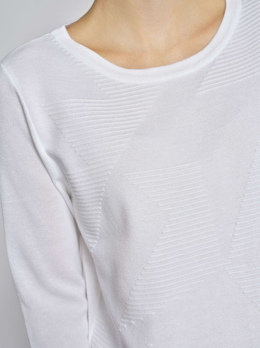 Pullover mit Wellenstruktur