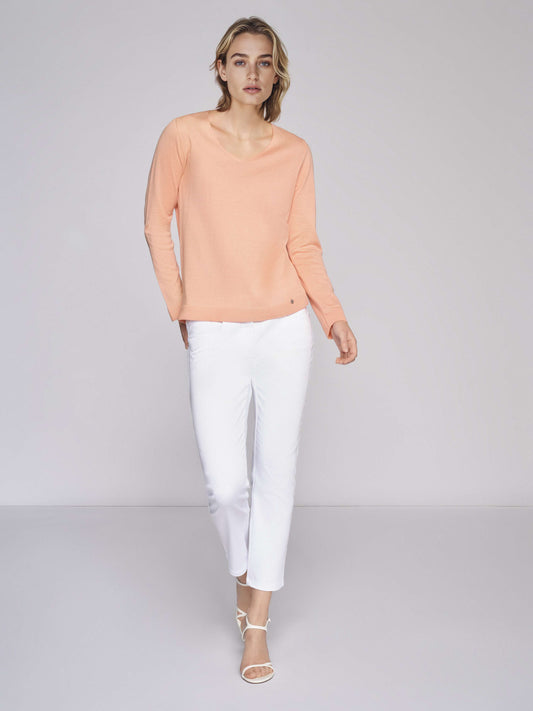 Pullover mit V-Ausschnitt
