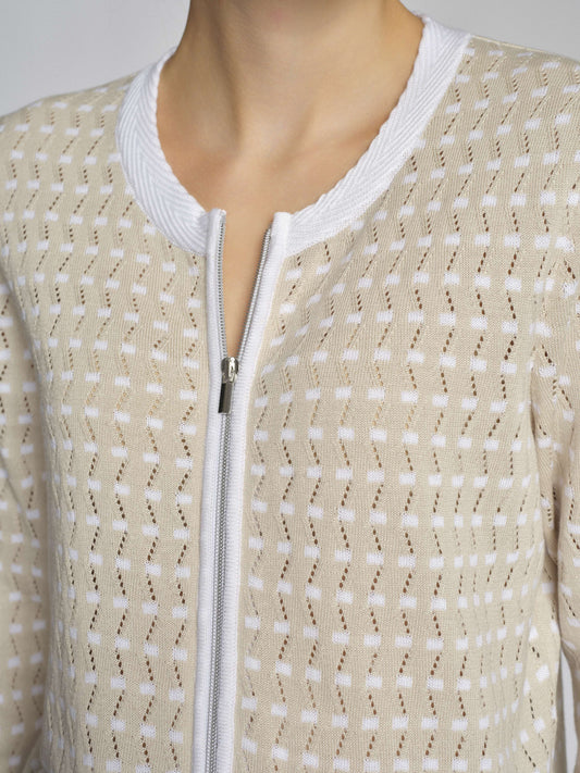 Jacke mit Strukturmuster