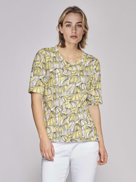 T-Shirt mit Allover-Druk