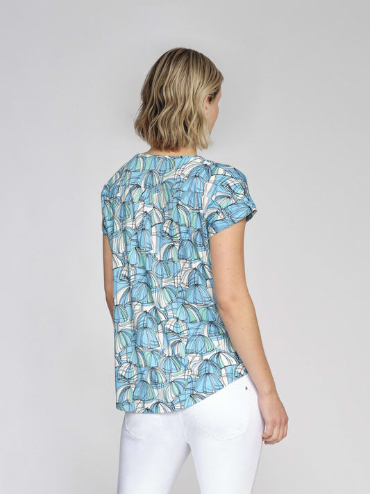 T-Shirt mit Allover-Druck