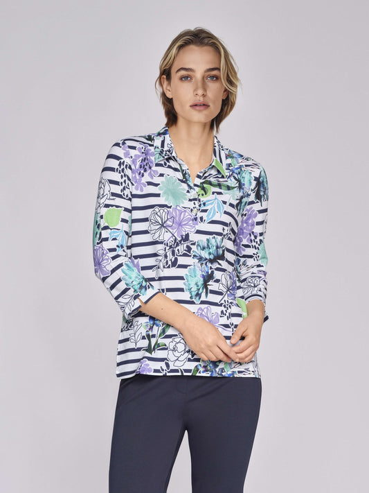 Blusen-Shirt mit Kragen