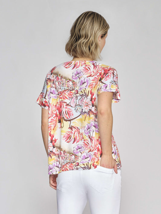 T-Shirt mit Alloverdruck