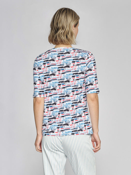 T-Shirt mit Alloverdruck