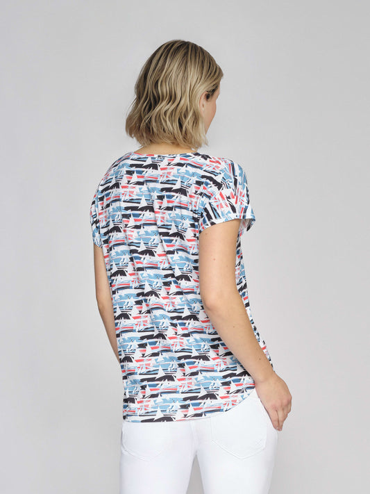 T-Shirt mit Alloverdruck