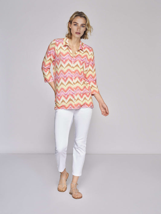 Bluse mit Alloverdruck