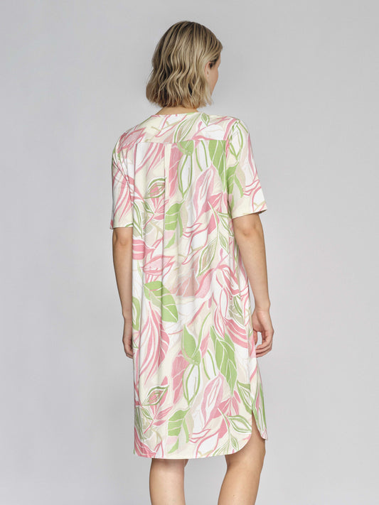 Kleid aus Allover-Druck-Stoff