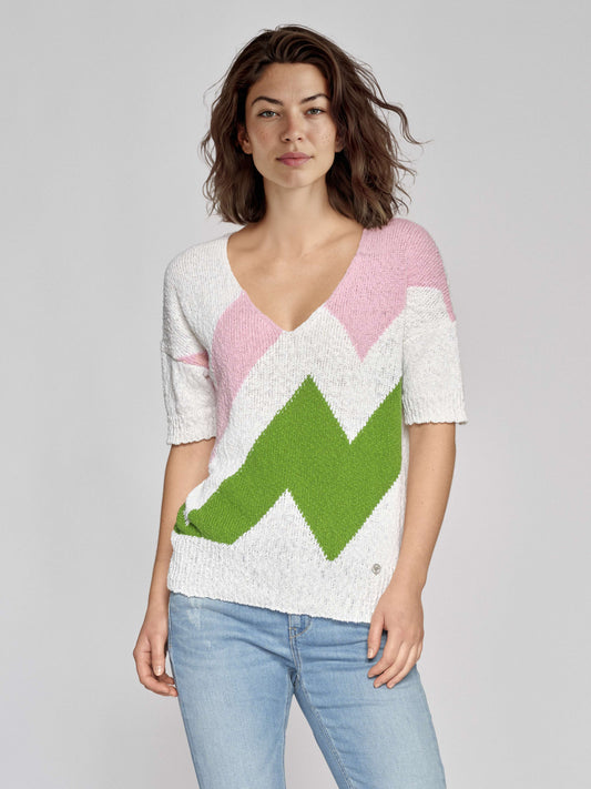 Pullover mit V-Ausschnitt