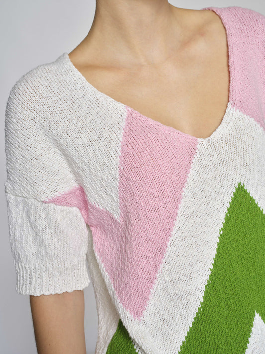 Pullover mit V-Ausschnitt
