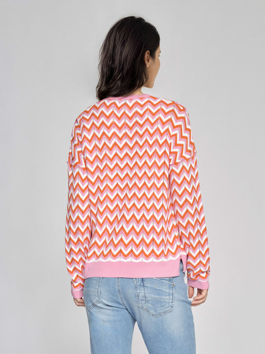 Jacke mit Wellenstruktur