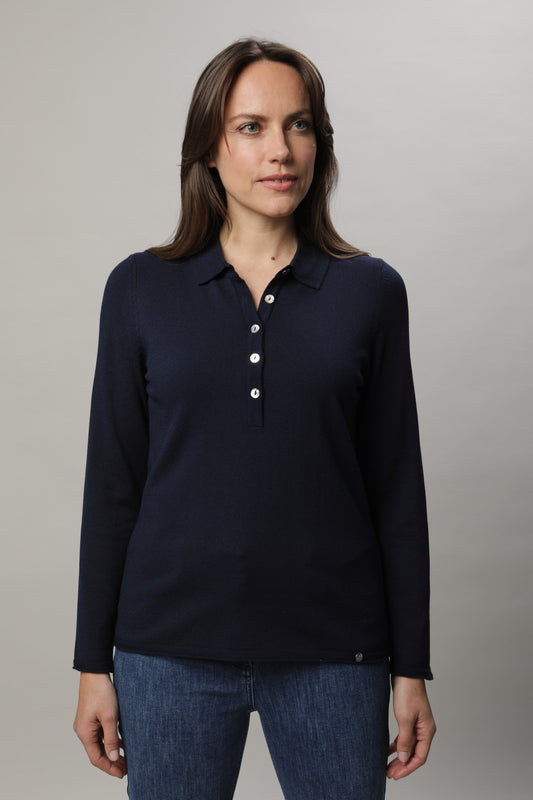 Pullover mit Polokragen