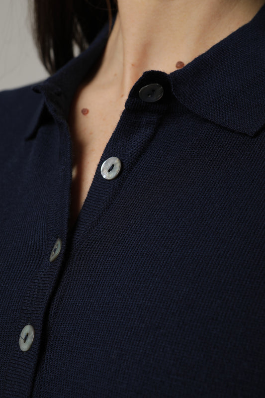 Pullover mit Polokragen