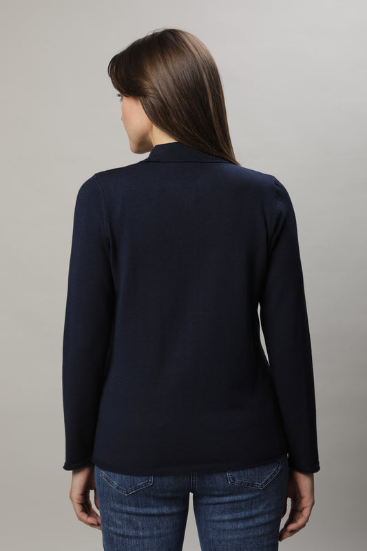 Pullover mit Polokragen