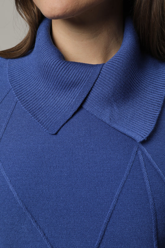 Pullover mit Rollkragen und Strukturmuster