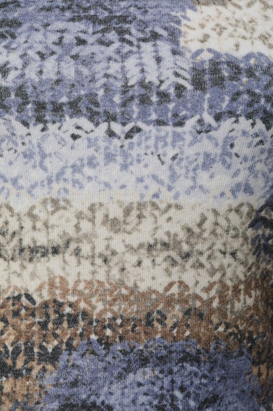 Pullover mit Rundhals und Alloverdruck
