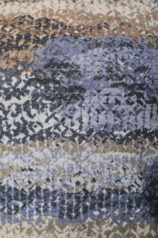 Pullover mit Rundhals und Alloverdruck
