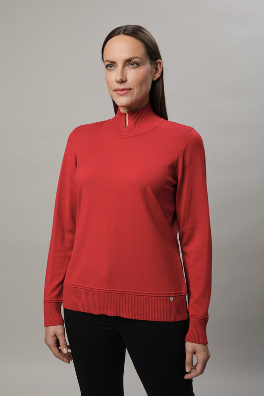 Pullover mit Stehkragen