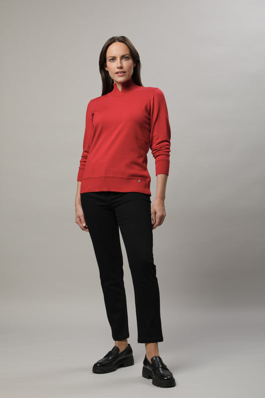 Pullover mit Stehkragen
