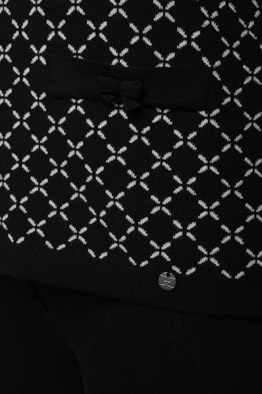 Pullover mit Rundhals und Jacquardmuster