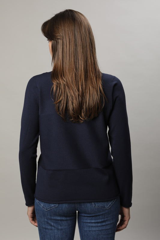 Pullover mit Rundhals und Straßdeko