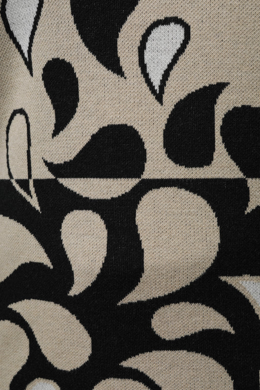 Pullover mit Rollkragen und Jacquardmuster