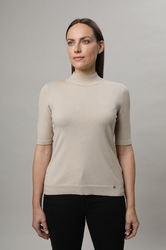 Halbarmpullover mit Rollkragen