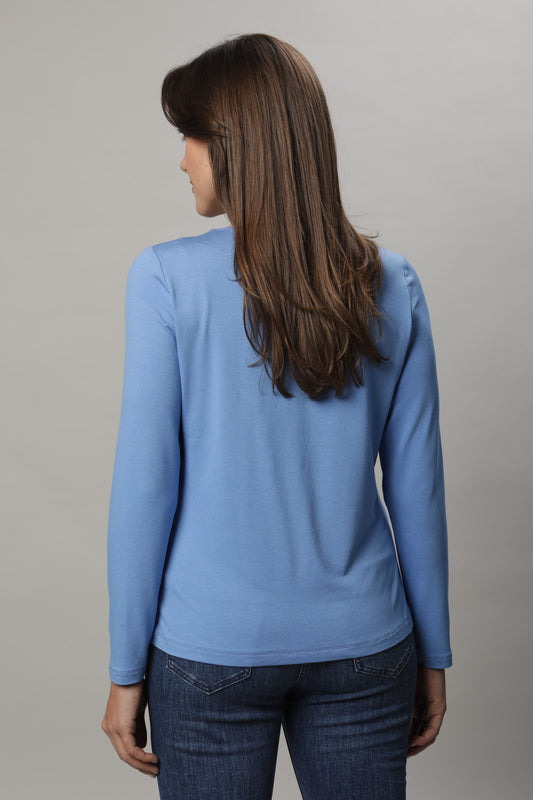 Langarmshirt mit Rundhals