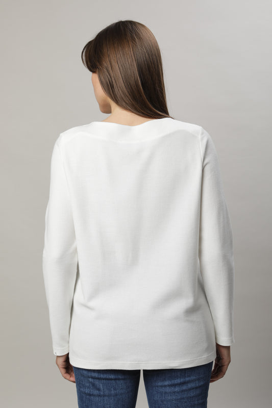 Langarmshirt mit Rundhals und Druck