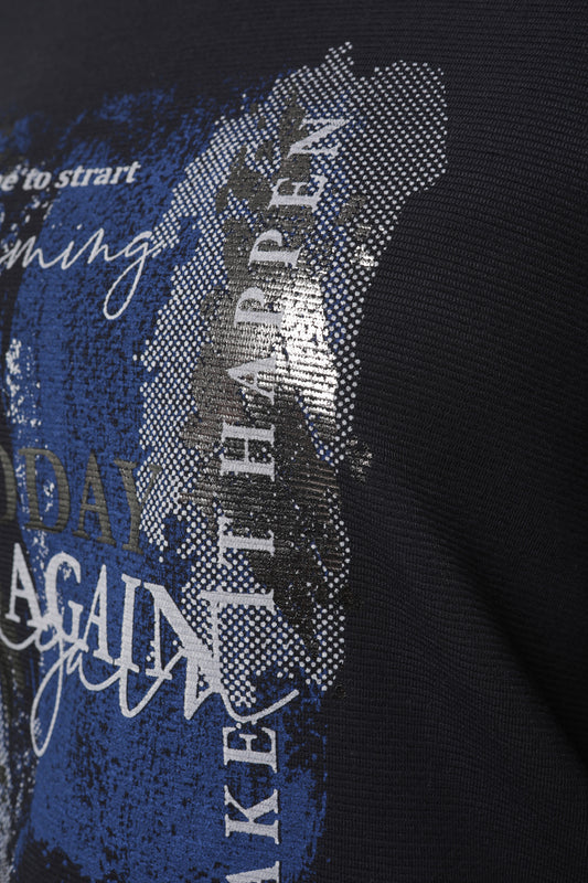T-Shirt mit Rundhals und Druck