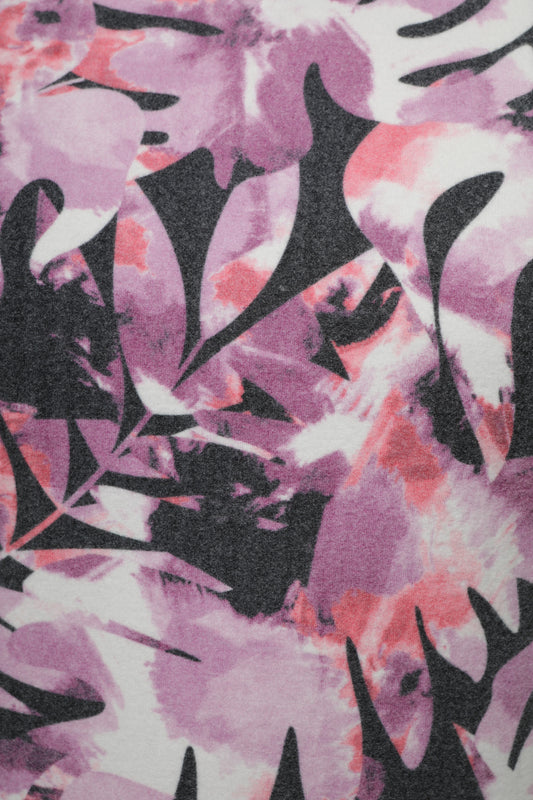 Langarmshirt mit Umlegekragen und Alloverdruck