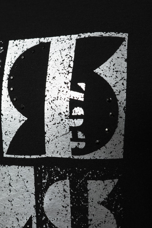 Langarmshirt mit Rundhals und Druck