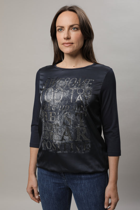 T-Shirt mit Rundhals und Druck