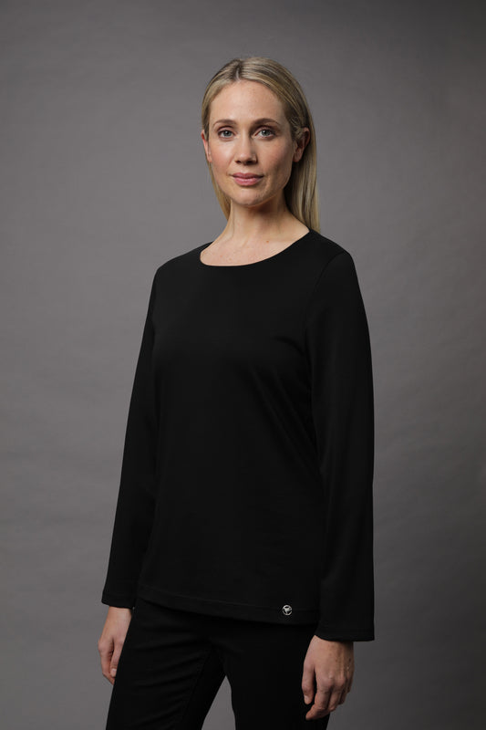 Langarmshirt mit Rundhals