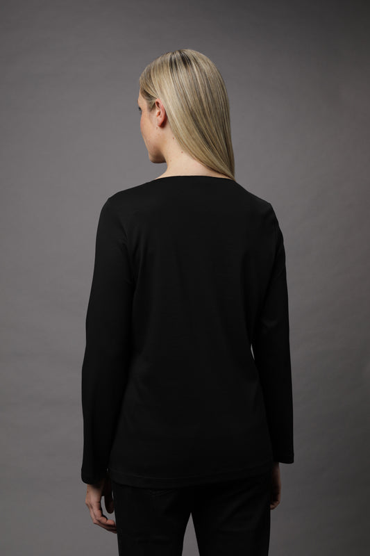 Langarmshirt mit Rundhals