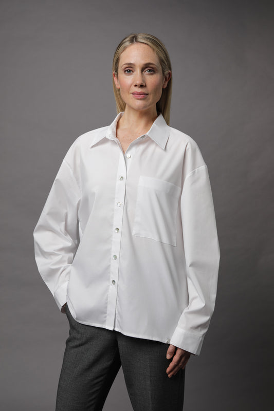 Bluse mit Umlegekragen