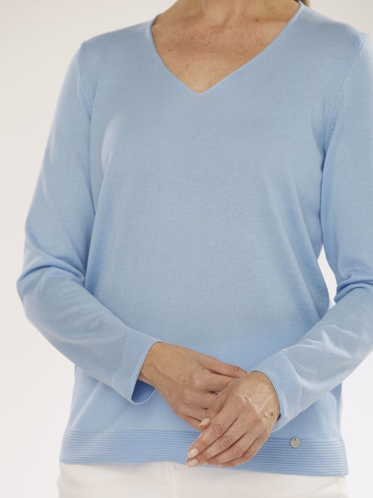 Pullover mit V-Ausschnitt