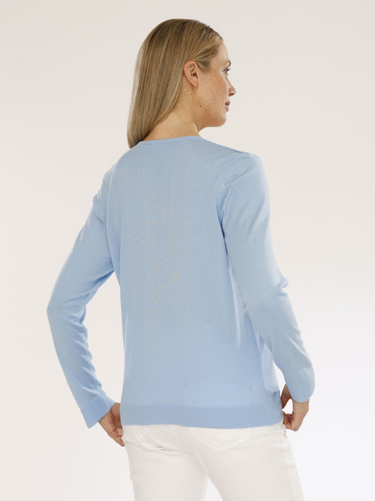 Pullover mit V-Ausschnitt