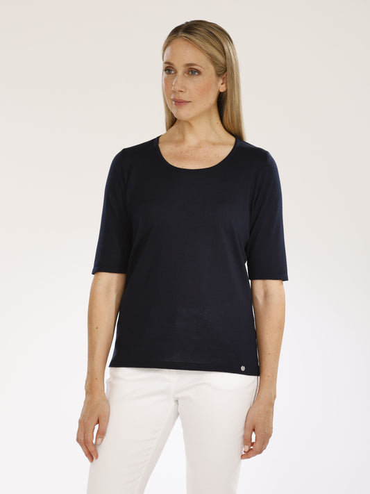 Pullover mit Rundhals und 1/2 Arm